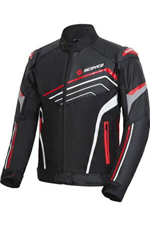 Motosiklet Montu Full Korumalı 4 Mevsim Maxdura 600-D Kumaş Ve Deri Motor Mont Men