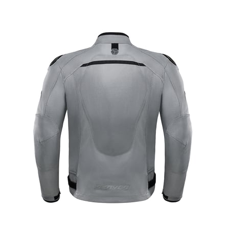 Motosiklet Yazlık Mont Tam Fileli Çelik Omuz Korumalı Mesh Motorcu Montu Grey