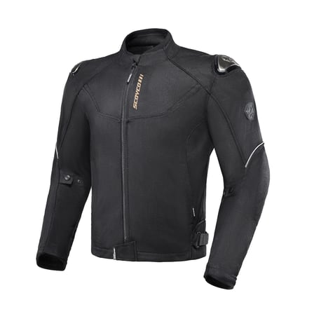 Motosiklet Yazlık Mont Tam Fileli Çelik Omuz Korumalı Mesh Motorcu Montu Black