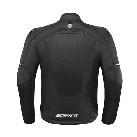Motosiklet Yazlık Mont Tam Fileli Çelik Omuz Korumalı Mesh Motorcu Montu Black