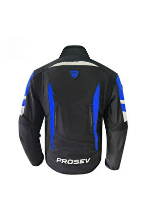 Motosiklet Montu 4 Mevsim Full Koruma Özel Oxford 600-D Kumaş Motor Mont Blue