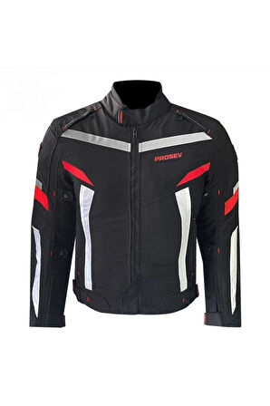 Motosiklet Montu 4 Mevsim Full Koruma Özel Oxford 600-D Kumaş Motor Mont Red