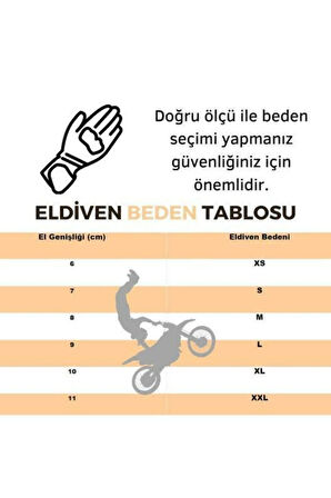 Motosiklet Eldiveni Neopren Kumaş Plastik Full Koruma Motor Eldiveni