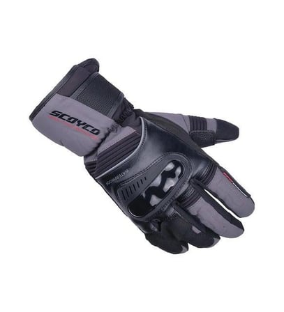 Motosiklet Eldiveni Kışlık Model 500D Oxford Kumaş Full Korumalı Dark Gri Eldiven
