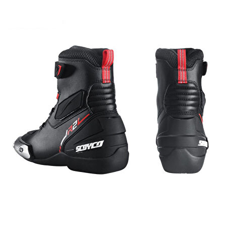 Motosiklet Racing Bot Atop Bağcık Sistemi Deri İtalyan Tasarım Çelik Koruma Touring Motor Botu