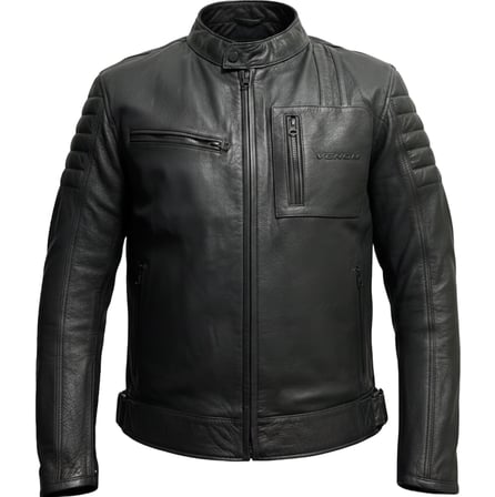 Motosiklet Montu Mustang Siyah Deri 4 Mevsim %100 Leader Motorcu Mont