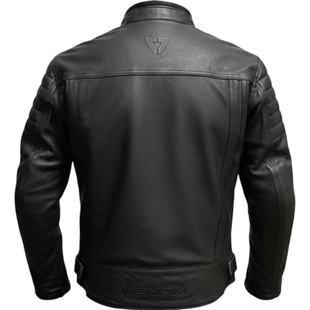 Motosiklet Montu Mustang Siyah Deri 4 Mevsim %100 Leader Motorcu Mont