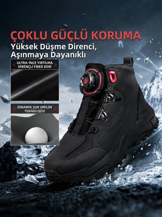 Motosiklet Touring Bot Mikrofiber Atop Bağcık 4 Mevsim Motorcu Botu Siyah