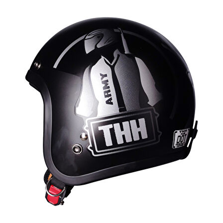 Motosiklet Chopper Cruiser Kask Terekli Yarım Açık Motor Kaskı Army M-L