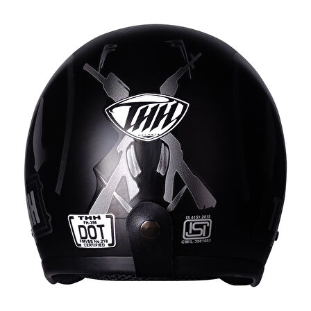 Motosiklet Chopper Cruiser Kask Terekli Yarım Açık Motor Kaskı Army M-L