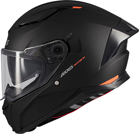 Motosiklet Kask Panther SV Matt Black Full Face Güneş Vizörlü ECE 22.06R Motor Kaskı