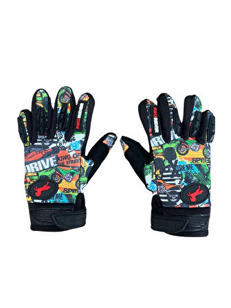 Motosiklet Çocuk Eldiveni TPR Velcro Kids Motor Eldiven Drive