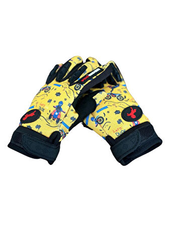 Motosiklet Çocuk Eldiveni TPR Velcro Kids Motor Eldiven Dude