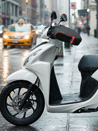 Motosiklet Dio Activa Spacy Nmax vb Scooter Uyumlu Elçik Üniversal El Rüzgar Koruma