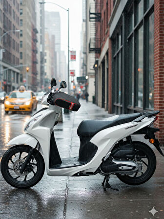 Motosiklet Dio Activa Spacy Nmax vb Scooter Uyumlu Elçik Üniversal El Rüzgar Koruma