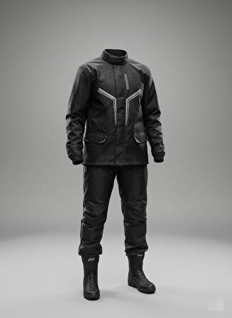 Motosiklet ve Bisiklet Lüx Yağmurluk Takım Waterproof Oxford Kumaş Astarlı Yağmurluk Takımı