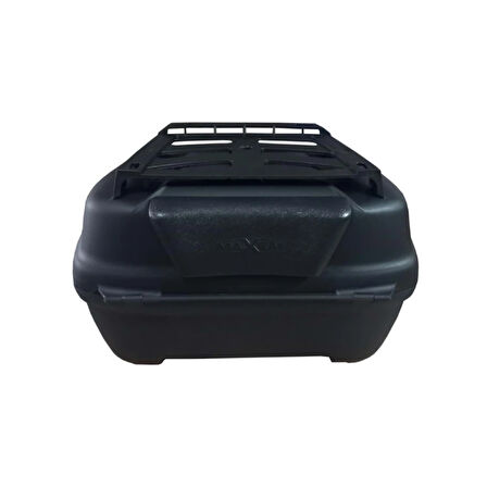 Motosiklet Arka Çanta 45 Litre Sırt Dayama ve Üst Tabla Full Set Siyah
