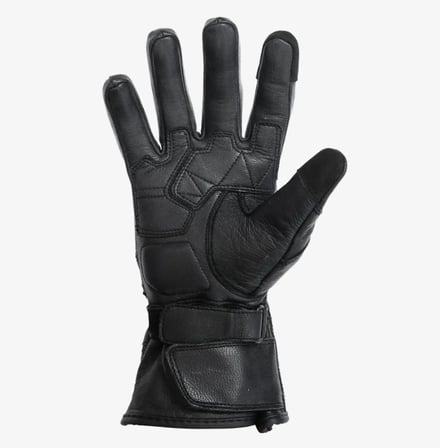 Motosiklet Eldiveni Deri Siyah %100 Leather Motorcu Eldiveni