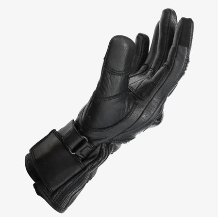 Motosiklet Eldiveni Deri Siyah %100 Leather Motorcu Eldiveni