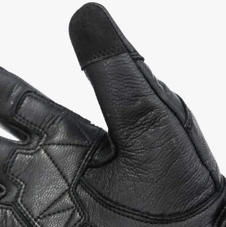 Motosiklet Eldiveni Deri Siyah %100 Leather Motorcu Eldiveni