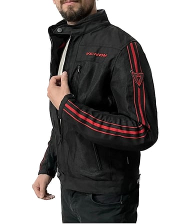 Motosiklet Montu Compas Siyah Full Koruma Motorcu Mont