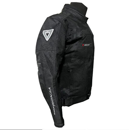 Motosiklet Mont Erkek Siyah Dynamic Montu 4 Mevsim ( Bir Beden Büyük Tercih Ediniz)