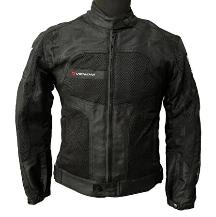 Motosiklet Mont Erkek Siyah Dynamic Montu 4 Mevsim ( Bir Beden Büyük Tercih Ediniz)