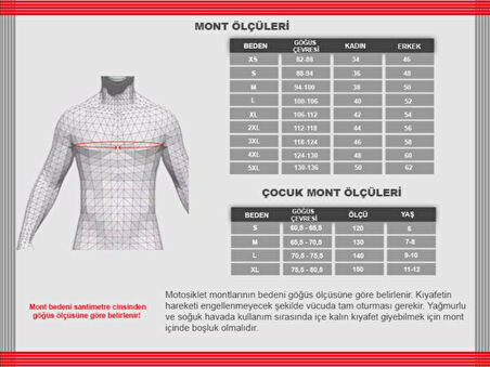 Motosiklet Montu Erkek Siyah-Gri Dynamic V2 Mont 4 Mevsim Motorcu Mont 