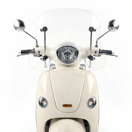 Motosiklet Ön Siperlik Camı Vespa Cappucino vb Modellere Uyumlu 3,5 mm Motor Şeffaf Cam