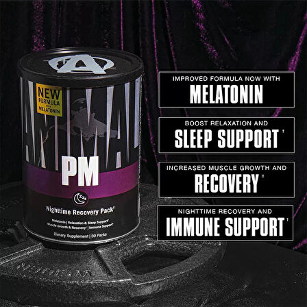 Universal Animal Pm 30 Packs - Sleep + Repair Recovery + Valerian Root + GH + AKG + PANAX)