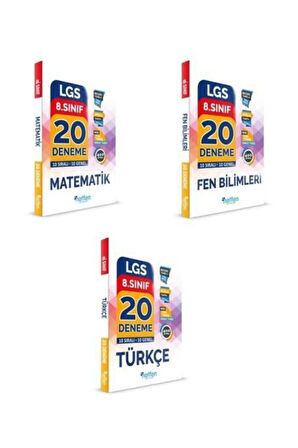 Netfen 8. Sınıf Deneme Seti (Mat-fen-türkçe)