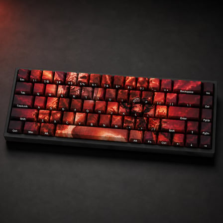 Özel LoL Panda Annie 68 Tuş PBT Cherry Profil Boya Süblimasyon Yan Baskılı Mekanik Klavye Keycaps Tuş Başlıkları