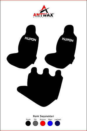 KUPON Yazılı Oto Koltuk Servis Kılıfı  - Universal Oto Koltuk Kılıfı