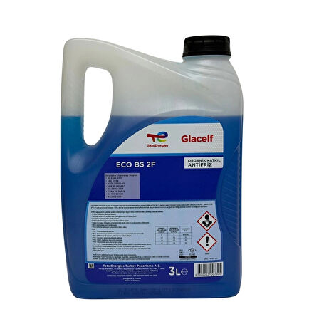 Total Glacelf Eco Bs Mavi Antifriz 3 Lt Eylül 2022 Üretimli