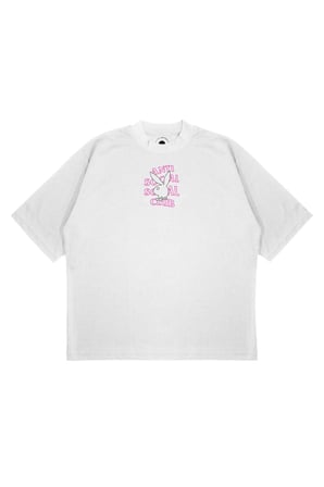 Unisex Oversize ANTİ SOCİAL NEON PLAY Baskılı T-shirt