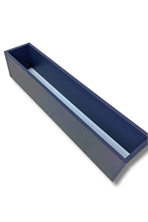 Antrasit Ahşap Mdf Saksı 100x20x15 Cm Iç Mekan Saksısı