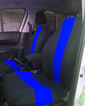 Siyah Mavi Penye Oto Koltuk Kılıfı