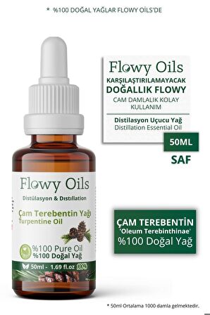 Çam Terebentin Yağı Doğal Bitkisel Uçucu Yağ Turpentine Oil 50 ml