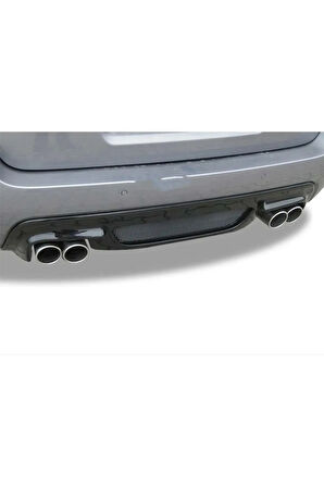 Bmw E60 - M5 - Rieger - Difüzör (Sağ Sol Çift Çıkış) Piano Black Vakum (2003-2010)