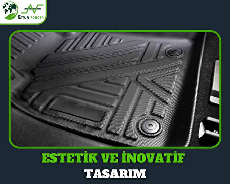 Dacia Duster 4X2 2018-2022 Uyumlu Araca Özel 4D Havuzlu Oto Paspas Takımı Venüs