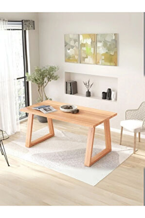 Nepal Ahşap Mutfak Masası 90x170