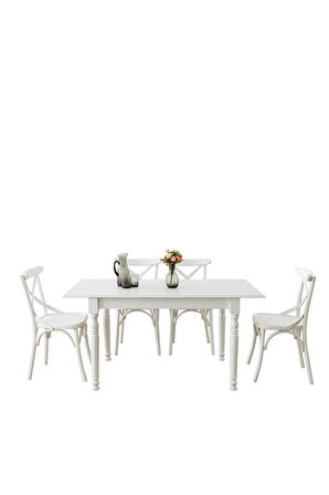 Antik Açılır Yemek Masası 80x120