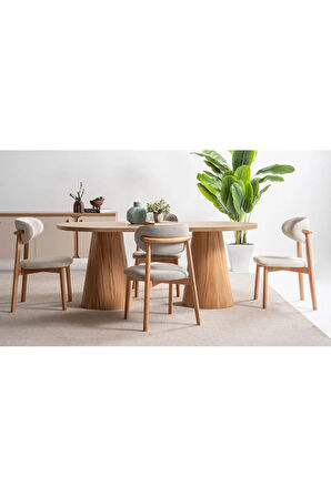Nivara Bohem Ahşap Yemek Masası 90x170