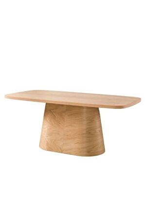Barocco İtalyan Still Oval Ahşap Yemek Masası 100x200