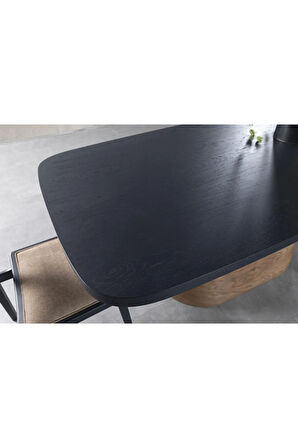 Barocco İtalyan Still Oval Ahşap Yemek Masası 100x190