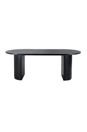 Zeno Oval Ahşap Bohem Yemek Masası 90x180