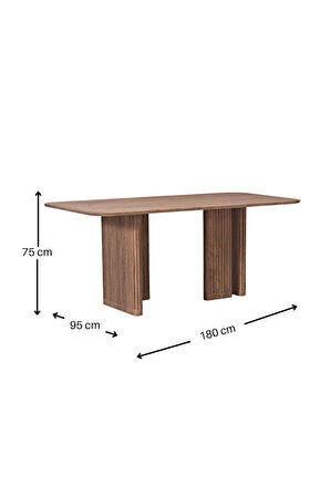 Nomada Ahşap Yemek Masası 95x180