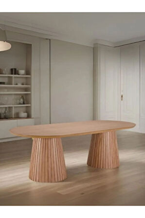 Bohenza Sabit Ahşap Yemek Masası 90x180