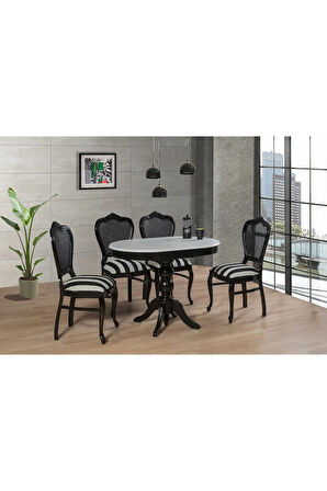Rika Baba Ayak Oval Açılır Masa 70x110
