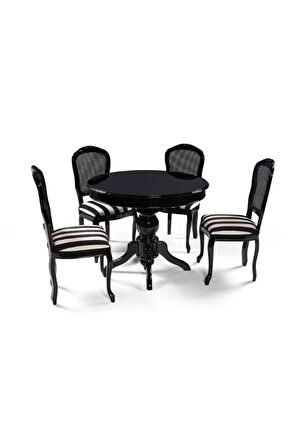 Lindon Baba Ayak Yuvarlak Açılır Masa 90x90